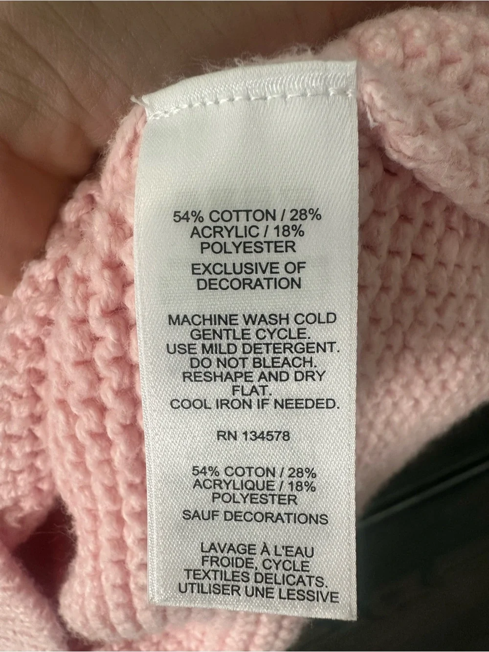 Vineyard Vines Light Pink Crewneck Sweater with Whale Stitch
